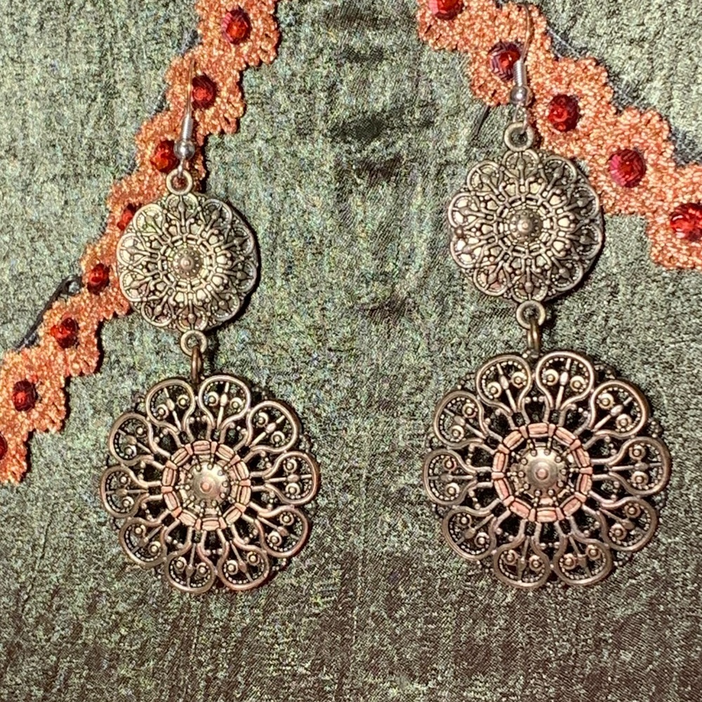 Antique Gold Statement Earrings